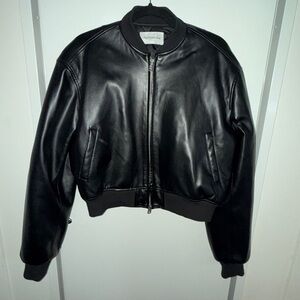 The Frankie Shop Padded Vegan Leather  Bomber